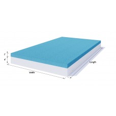 Mattress Replacement 1" Topper with 4" Foam